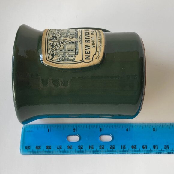 New River Inn Hand Thrown Deneen Pottery Stoneware Coffee Mug Cup Ft Lauderdale - Picture 10 of 11